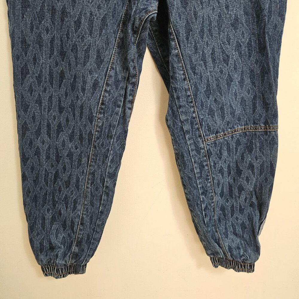 Adidas x IVY PARK Women's Denim Joggers Jeans XS Monogram Blue - Picture 6 of 14